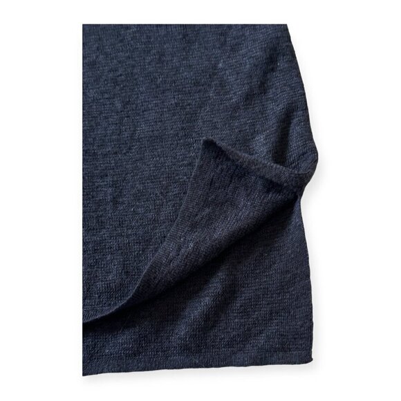 Theory Larlissa Sag Harbor Blue Linen Blend V neck Sweater, Size L - Picture 8 of 13